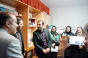 بازدید مسئولان دانشگاه علامه طباطبائی از خوابگاه دخترانه شهید معینیان به مناسبت هفته خوابگاه‌ها