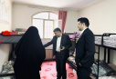 بازدید مسئولان دانشگاه علامه طباطبائی از خوابگاه دخترانه شهید عضدی به مناسبت هفته خوابگاه‌ها
