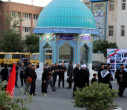 استقبال دانشگاه علامه طباطبائی از زائران مراسم وداع و تشییع رهبر شهید انقلاب+ تصاویر
