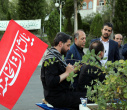 استقبال دانشگاه علامه طباطبائی از زائران مراسم وداع و تشییع رهبر شهید انقلاب+ تصاویر