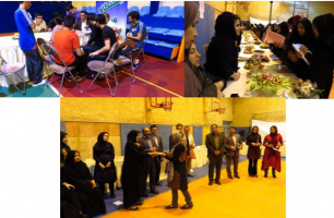 گزارش جشنواره غذای سالم محلی در دو خوابگاه شهید همت و شهید سلامت