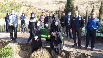 کوهپیمایی کارکنان دانشگاه علامه طباطبائی در مسیر آبشار تهران