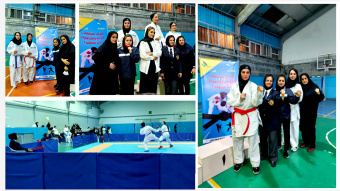 کسب مقام دوم دانشجویان دختر در مسابقات کاراته منطقه یک کشور