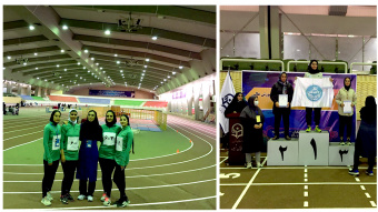 کسب مقام سوم دانشجویان دختر در مسابقات دو و میدانی منطقه یک کشور