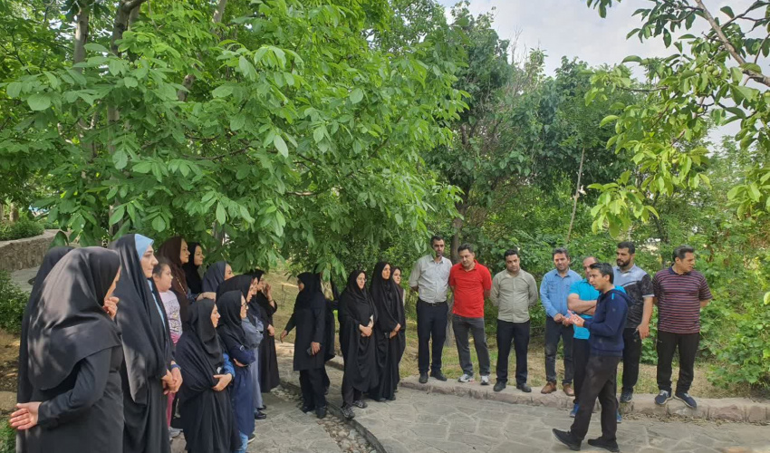 پیاده روی کارکنان و اعضای هیئت علمی دانشگاه
