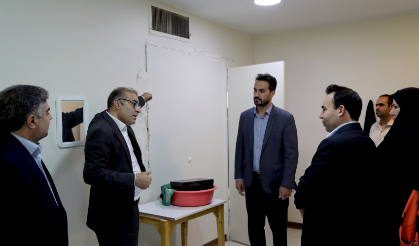 بازدید مسئولان صندوق رفاه دانشجویان وزارت علوم از خوابگاه شهید ورامینی دانشگاه علامه طباطبائی