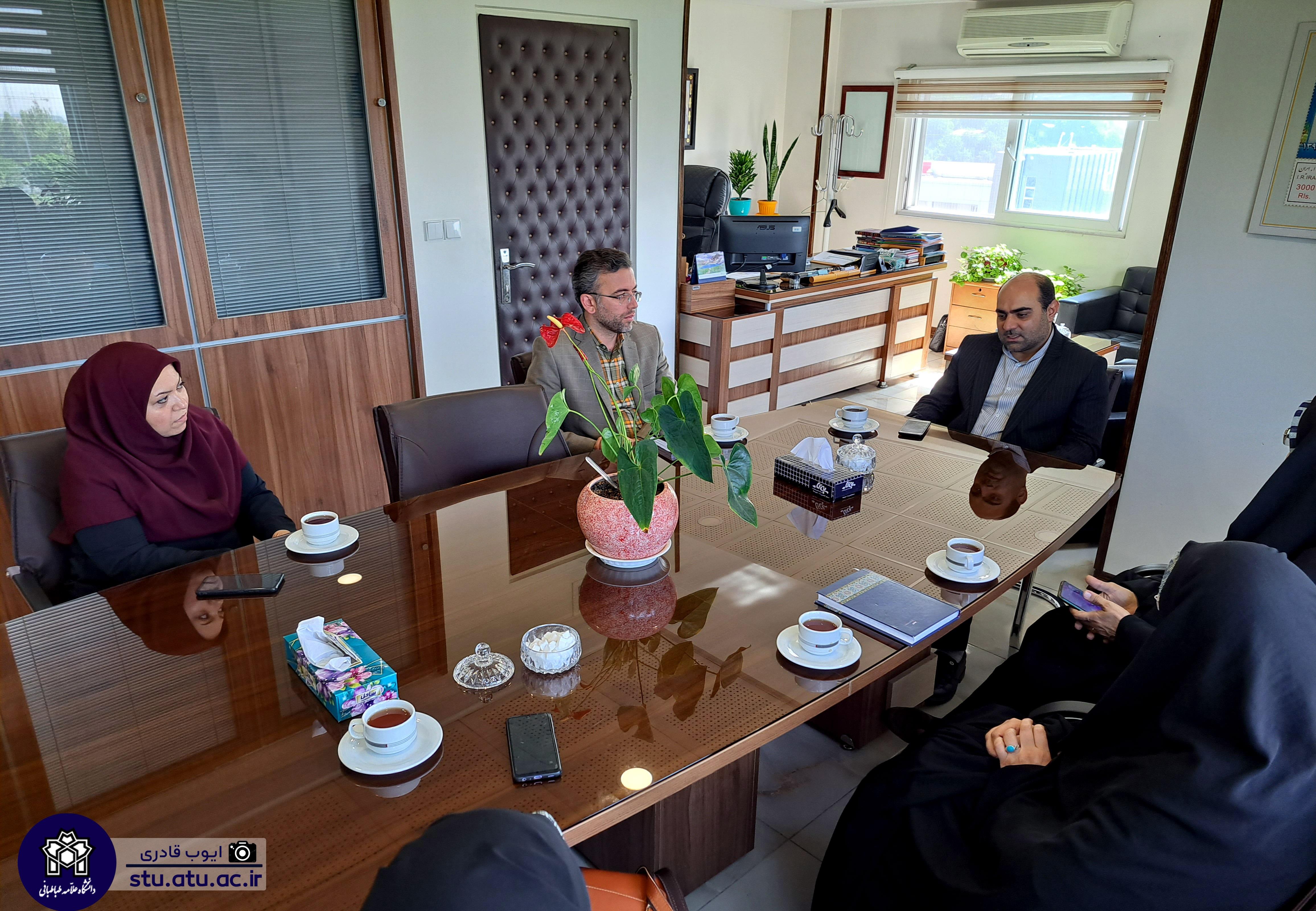 بازدید مسئولان معاونت دانشجویی دانشگاه الزهرا از دانشگاه علامه طباطبائی