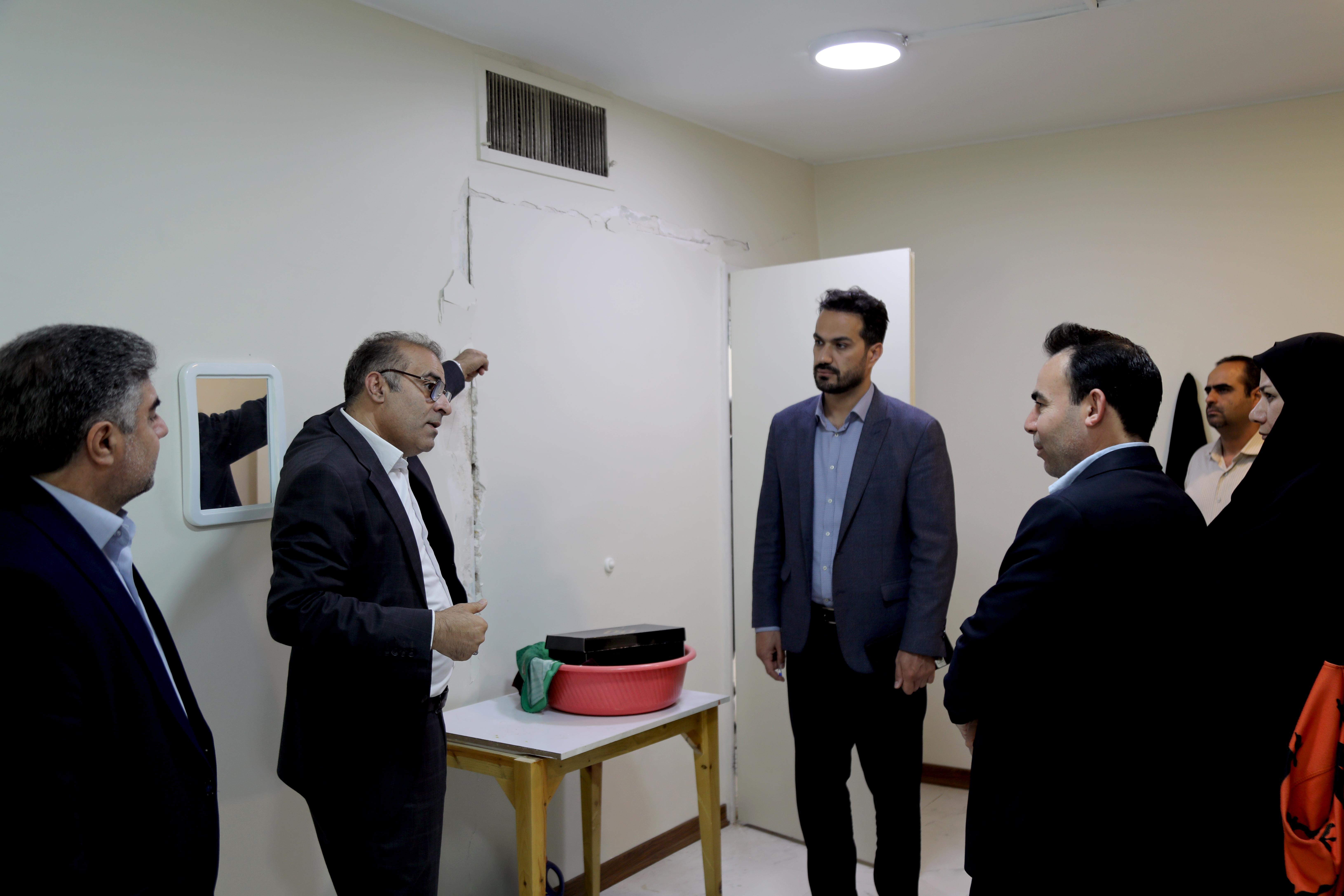 بازدید مسئولان صندوق رفاه دانشجویان وزارت علوم از خوابگاه شهید ورامینی دانشگاه علامه طباطبائی